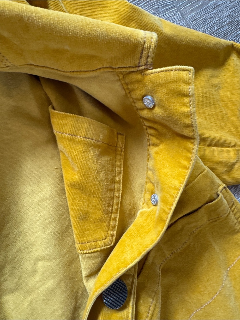 CAbi Small Golden Yellow Top with Label Detail Size: Small - Picture 5 of 12
